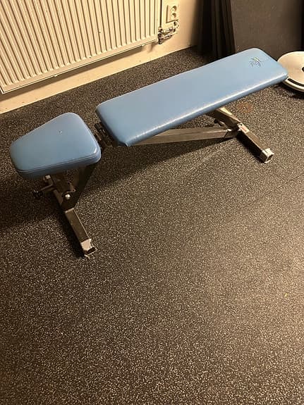 Nordic Gym Träningsbänk blå justerbar