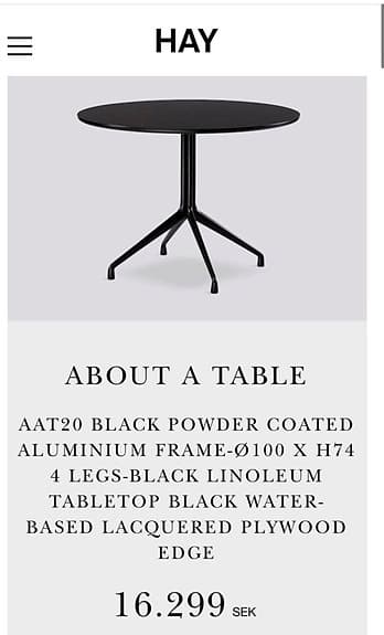 HAY About a Table AAT20