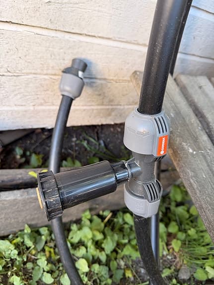 Gardena bevattningsslang med kopplingar