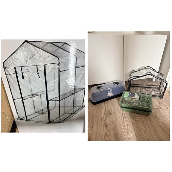 Växthus och miniväxthus med plastöverdrag