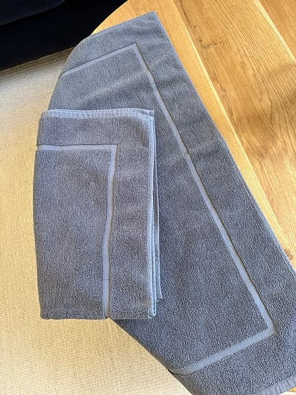 Gråblå badrumsmatta / matta
