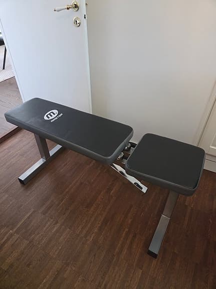 Master Fitness justerbar träningsbänk svart
