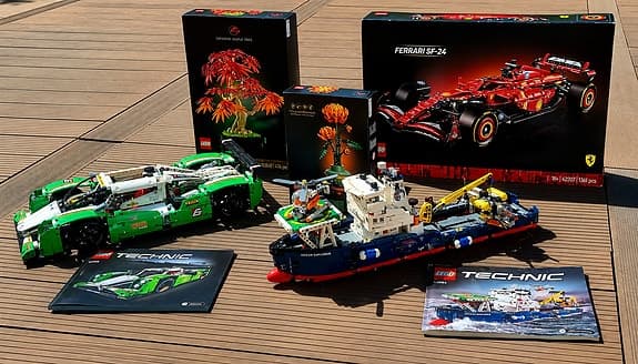 Stor LEGO-samling säljes – Technic, Icons & F1 🏎️🚢🌳