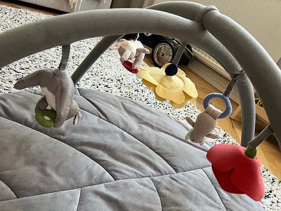 IKEA babygym lekmatta grå