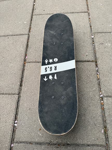 Skateboard blå inkl skydd