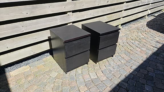 Två nattduksbord IKEA (Malm?)