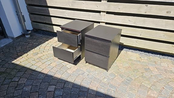 Två nattduksbord IKEA (Malm?)