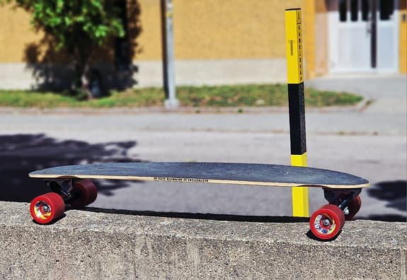 Fibretec longboard skateboard