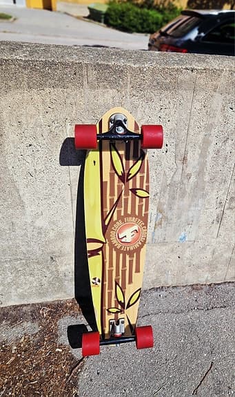 Fibretec longboard skateboard