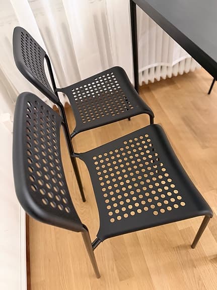 IKEA Matgrupp med 4 st stolar
