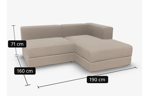 Jättebo klädsel samsala beige