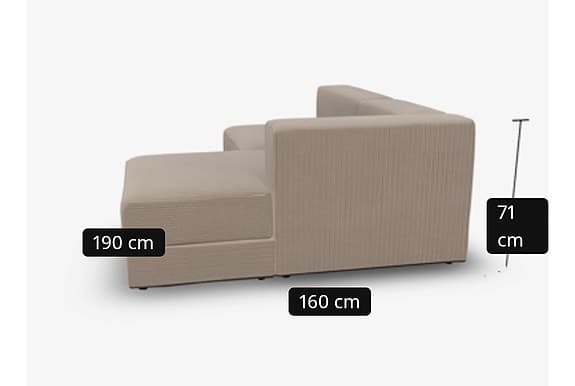 Jättebo klädsel samsala beige