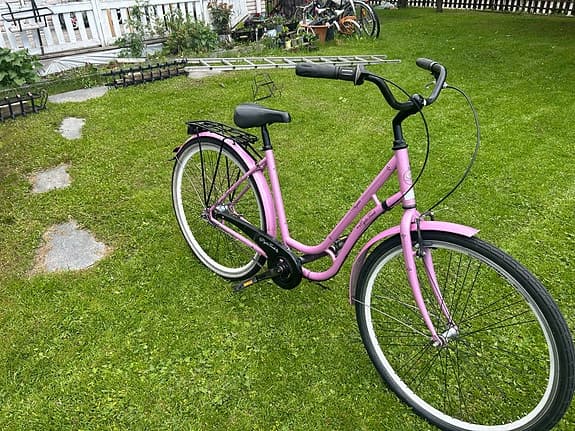 Rosa stadscykel 28" M dam