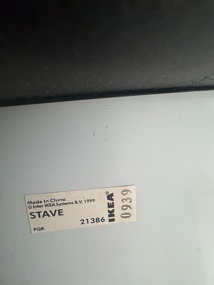 IKEA STAVE helkroppsspegel svart