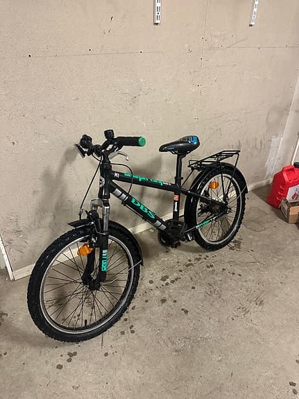 DBS barncykel 20" svart/grön
