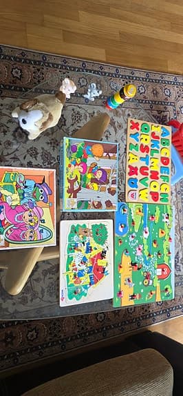 Puzzel och köpingvagn