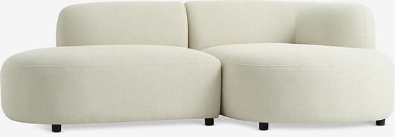 Schäslongsoffa JYLLINGE höger beige teddy