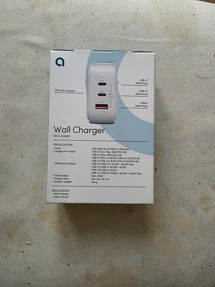 Andersson 65W väggladdare med USB-C och USB-A