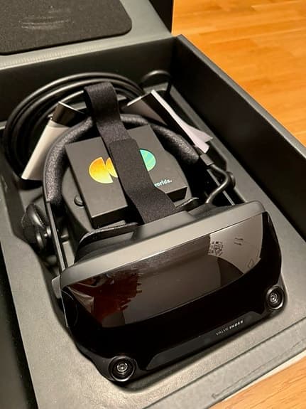 Valve Index VR-headset med basstationer