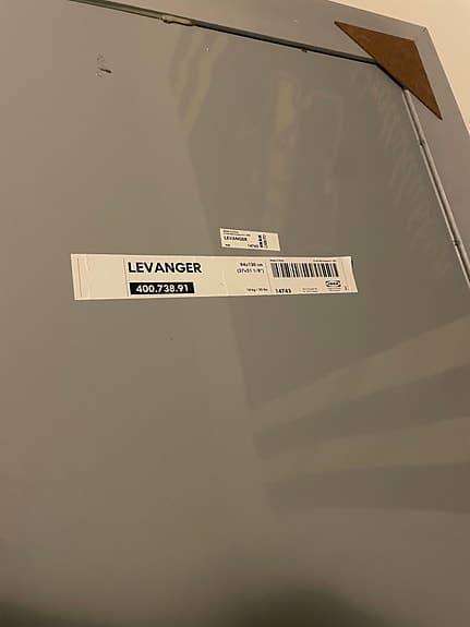 IKEA LEVANGER spegel (stor)med silverram