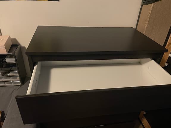 IKEA kullen svartbrun byrå (5 lådor)