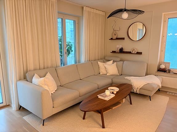 Ocean Lyx 4-sits Soffa med Schäslong Höger