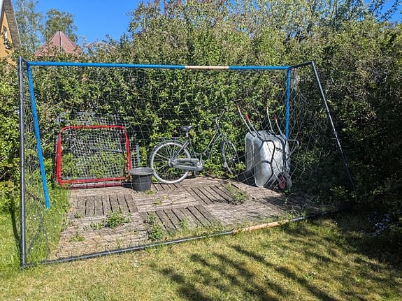 Fotbollsmål med nät
