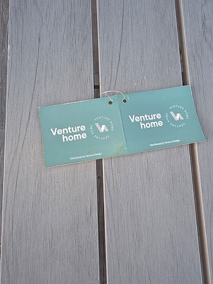 Venture Home matgrupp utomhus bord och bänkar grå