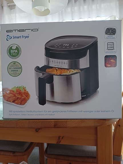 Emerio Smart Fryer airfryer 4,5 L svart/silver