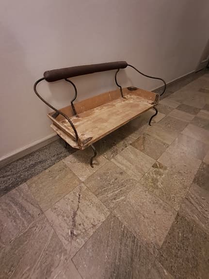 Antik, Vintage, Kuskbock, Bänk, 1800-1900-tal
