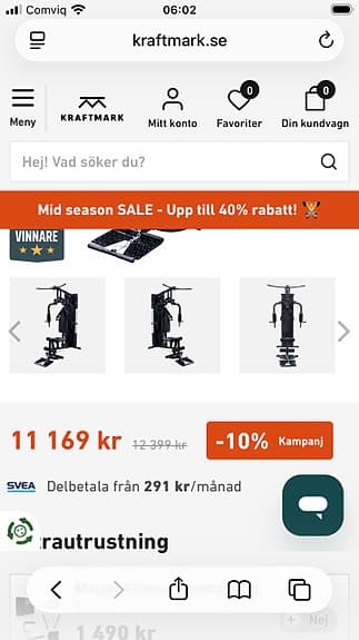 Titan LIFE Multigym hemmagym 100kg svart träningsmaskin