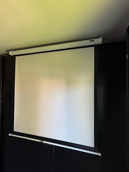 Philips projektor med duk
