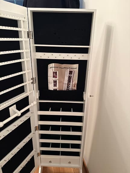 Mirrored Jewellery Cabinet