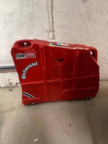 BikeBox Alan cykelresväska röd