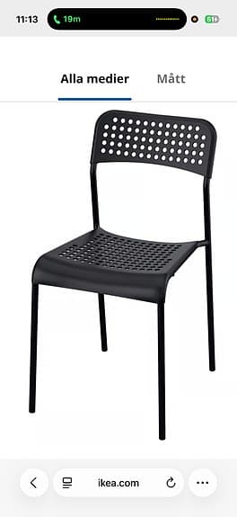 SANDSBERG Bord o 4 Stolar Svart