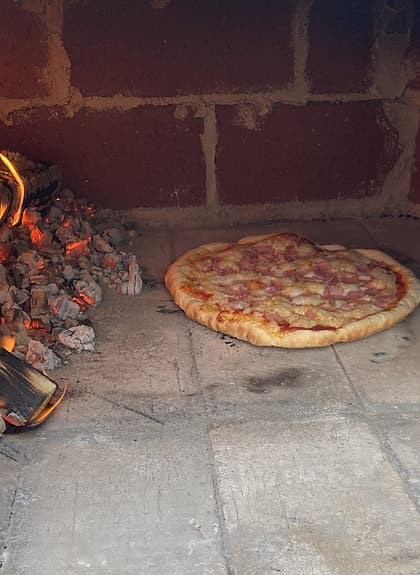 Vedeldad Pizzaugn