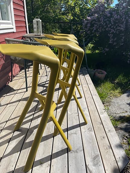 Miura barstolar för Plank (design Konstantin Grcic)
