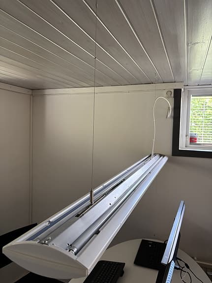 Taklampa/skrivbordslampor 3 stycken 150cm