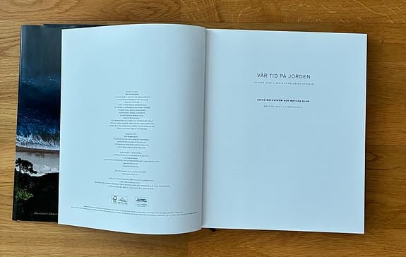 Vår tid på jorden – faktabok/fotobok av Johan Rockström och Mattias Klum