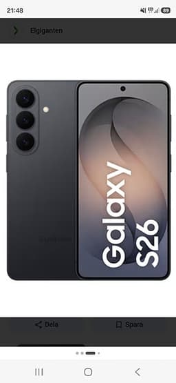 Samsung s26 512 svart