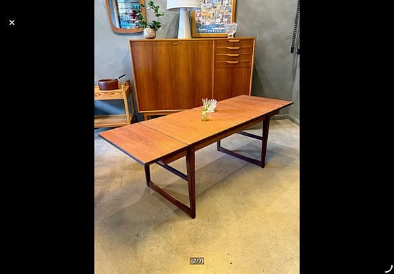 SOFFBORD TEAK ” MOA” IKEA, RETRO VINTAGE FUNKIS. INGÅR HEMLEVERANS