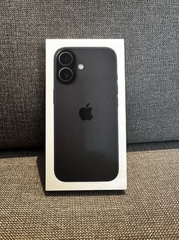 iPhone 17 svart oöppnad