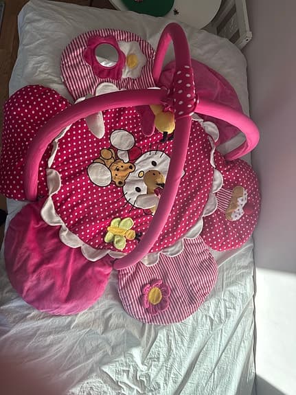 Hello Kitty babygym lekmatta rosa