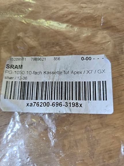 SRAM PG-1050 10-delad kassett 12-36