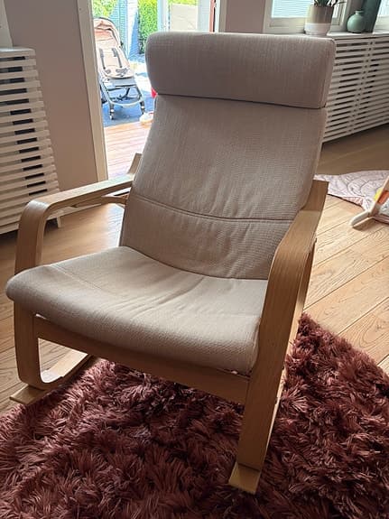 Gungstol och fotpall IKEA