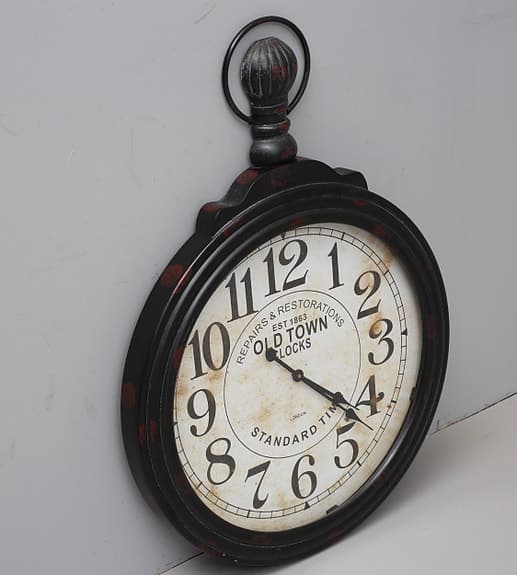 väggklocka Old Town Clocks svart