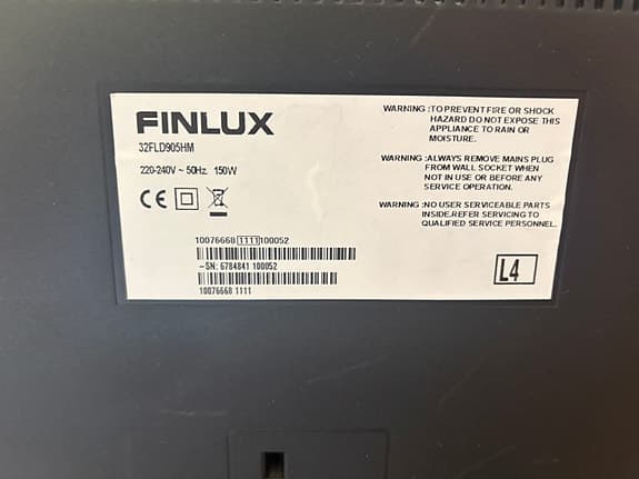 Finlux 32” TV med scart för retrospel