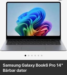 Samsung Galaxy Book6 Pro 14” U7-356H / 32 GB / 512 GB / OLED / Windows