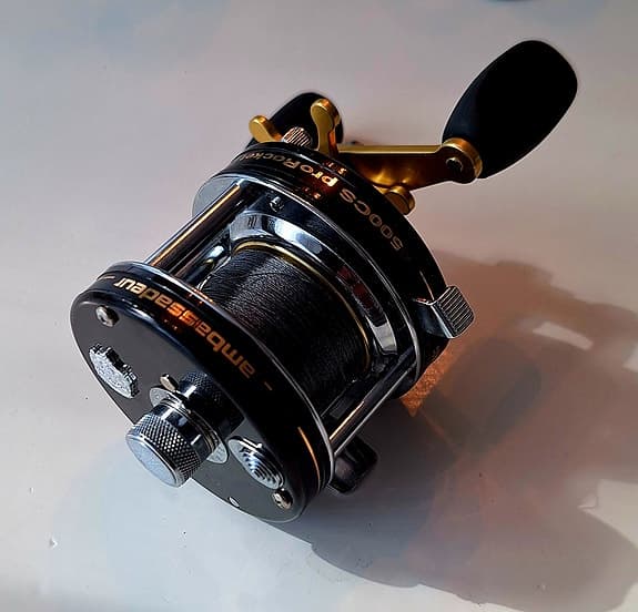 Abu Garcia Ambassadeur rulle svart/guld