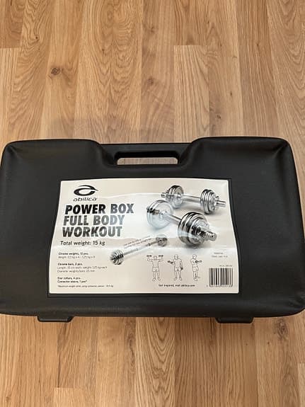 Abilica Power Box 15 kg hantelset med stång